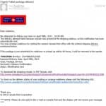 fake email which looks like its from Canada Post