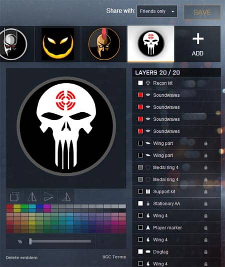 battlefield 4 battlelog - How do I customize my Soldier's Emblem